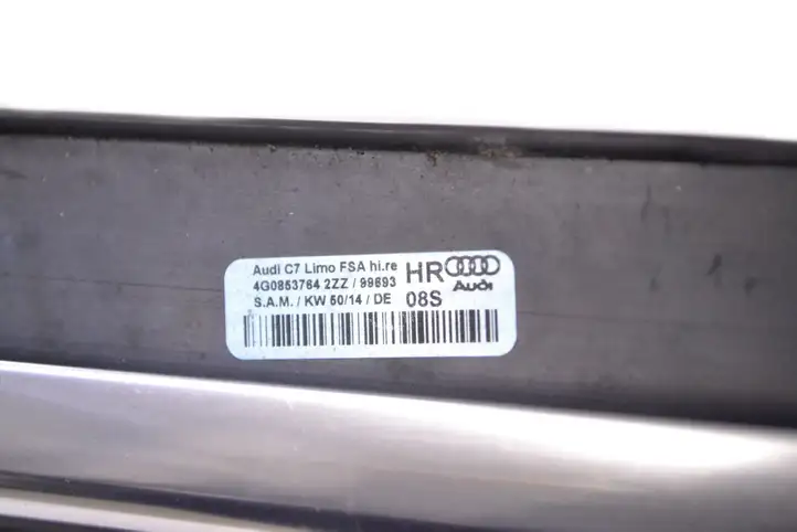 Audi A6 S6 C6 4F (2008 - 2011) 4G0853764 Накладка стекла задней двери — фото 6
