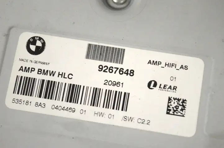 BMW 1 F20 F21 (2011 - 2019) 9267648 Усилитель звука — фото 5
