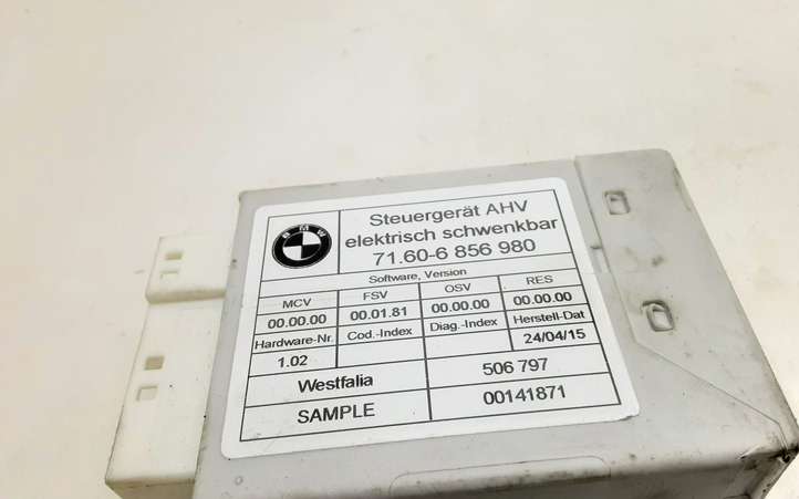 BMW 5 GT F07 (2010 - 2017)  6856980 Блок управления крюка для прицепа