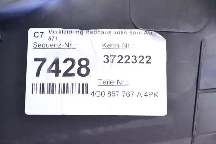 Audi A6 C7 (2014 - 2018) 4G0867767A Внутренняя отделка заднего порога — фото 5
