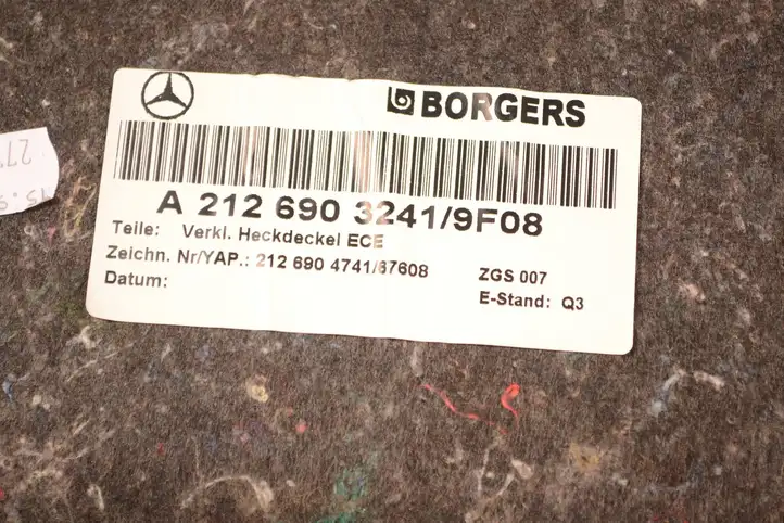 Mercedes-Benz E W212 (2009 - 2016) A2126903241 Обшивка багажника — фото 5
