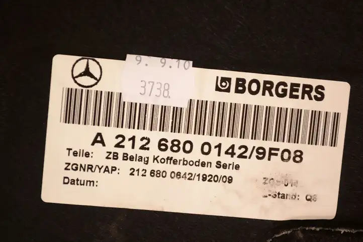 Mercedes-Benz E W212 (2009 - 2016) A2126800142 Пол багажника — фото 5