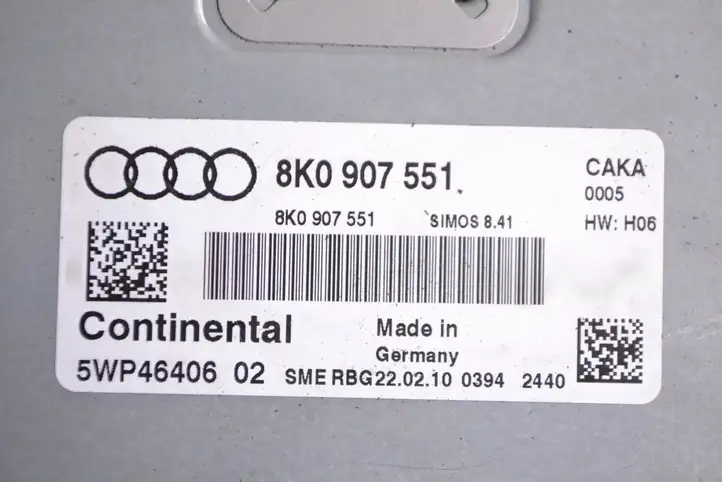 Audi A5 8T 8F (2007 - 2011) 8K0907551 Блок управления двигателем (ЭБУ) — фото 5