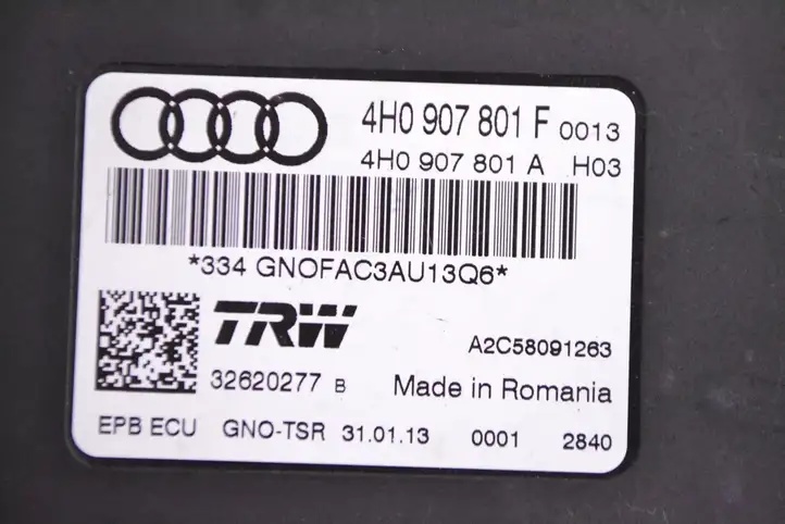 Audi A6 C7 (2014 - 2018) 4H0907801F Блок управления стояночным тормозом (EPB) — фото 5