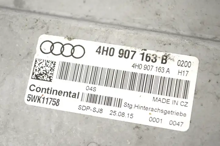 Audi A8 S8 D4 4H (2010 - 2014) 4H0907163B Блок управления пневмоподвеской — фото 5