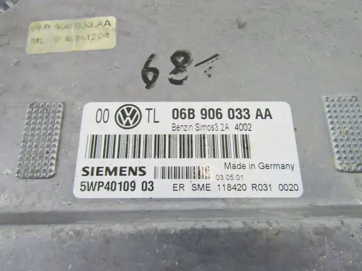 Volkswagen PASSAT B5.5 (2001 - 2005) 06B906033AA Блок управления двигателем (ЭБУ) — фото 4