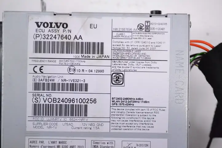 Volvo V40 Cross country (2016 - 2019) 32247640AA Блок навигации GPS — фото 5