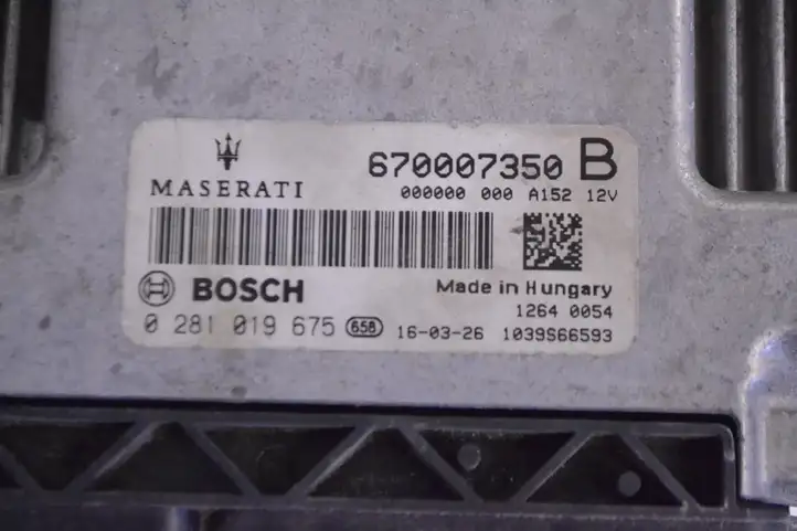 Maserati Ghibli (2013 - 2017) 670007350 Блок управления двигателем (ЭБУ) — фото 5