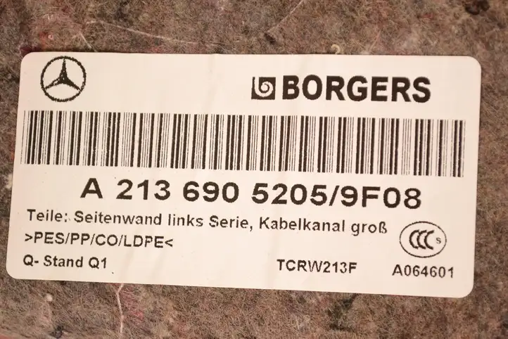 Mercedes-Benz E W213 (2016 - ) A2136905205 Боковая обшивка багажника — фото 6