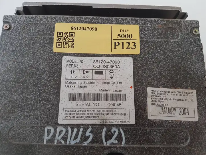 Toyota Prius (XW20) (2003 - 2009) 8612047090 Магнитола / мультимедийная система — фото 2