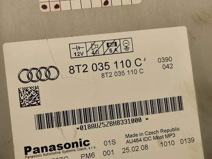 Audi A5 8T 8F (2007 - 2011) 8T2035110C Магнитола / мультимедийная система — фото 2