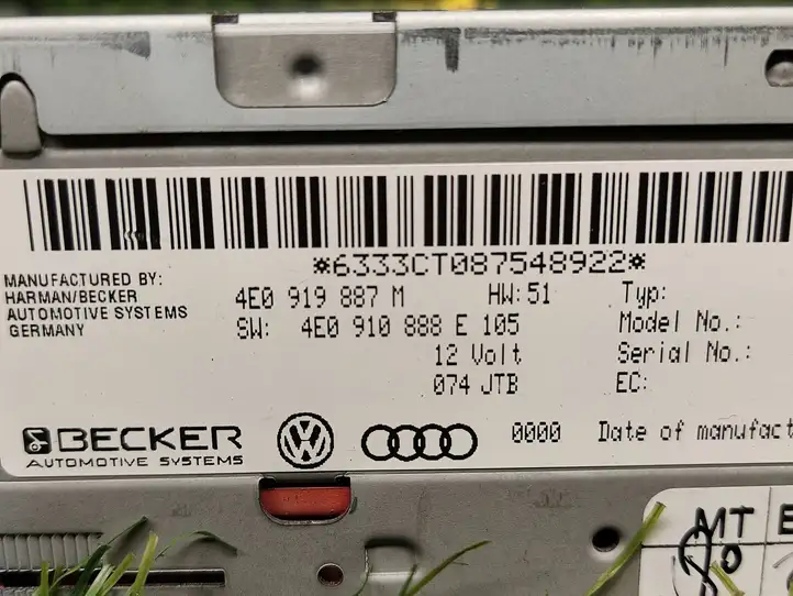 Audi A5 8T 8F (2007 - 2011) 4E0919887M Магнитола / мультимедийная система — фото 3