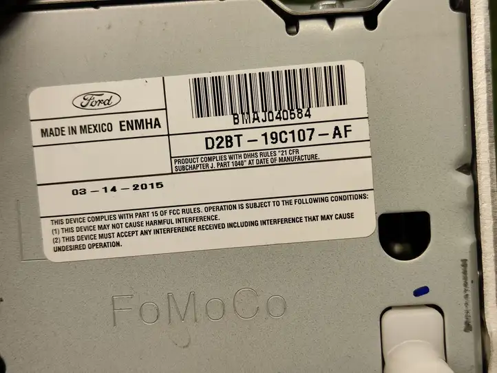 Ford Fiesta (2013 - 2017) D2BT19C107AF Магнитола / мультимедийная система — фото 3