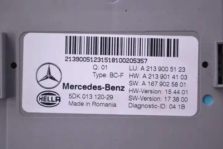 Mercedes-Benz E W213 (2016 - ) A2139014103 Модуль управления кузовом (BCM) — фото 5
