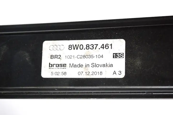 Audi A4 S4 B9 8W (2019 - ) 8W0837461 Электростеклоподъемник передний (комплект) — фото 5