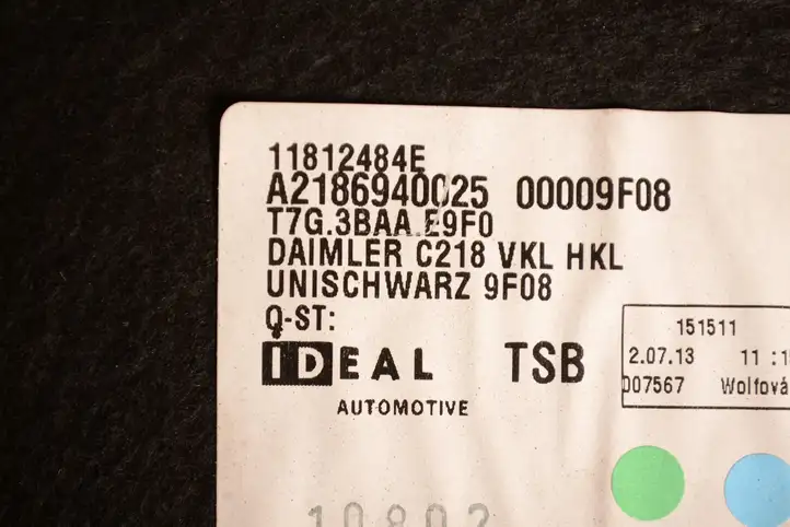 Mercedes-Benz CLS C218,X218 (2011 - 2017) A2186940025 Обшивка багажника — фото 7