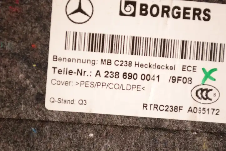 Mercedes-Benz E W238 (2017 - ) A2386900041 Обшивка багажника — фото 5