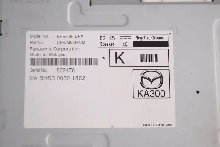 Mazda 3 II (2013 - 2017) BHS366DRX Усилитель звука — фото 5