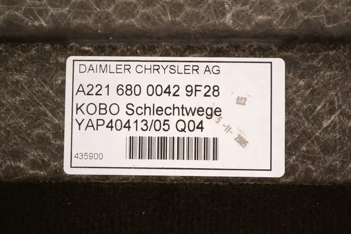 Mercedes-Benz S W221 (2005 - 2013) A2216800042 Пол багажника — фото 6