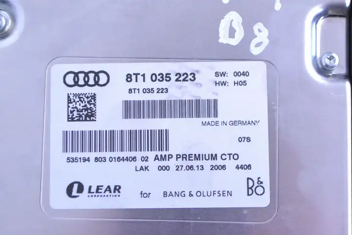 Audi A4 S4 B8 8K (2011 - 2015) 8T1035223 Усилитель звука — фото 5