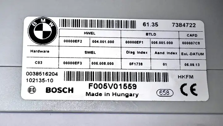 BMW 3 F30 F35 F31 (2012 - 2018) 7384722 Блок управления крышкой багажника — фото 2