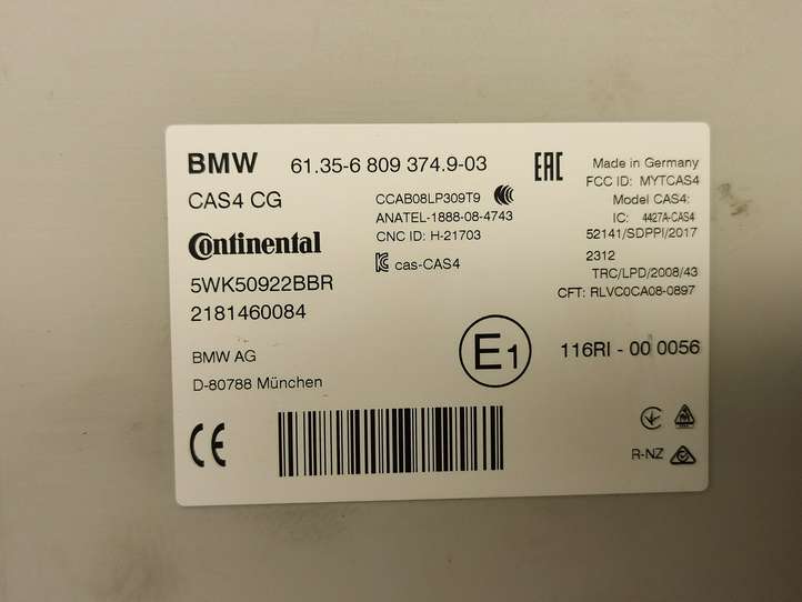 BMW 5 F10 F11 (2009 - 2016)  6809374 Другие блоки управления / модули
