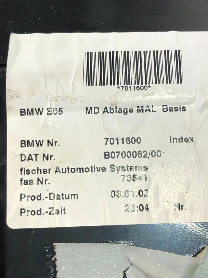 BMW 7 E65 E66 (2001 - 2008) 7011600 Ящик для инструментов — фото 2