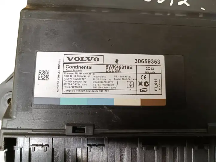 Volvo S80 (2009 - 2013) 30659353 Блок бесключевого доступа — фото 2