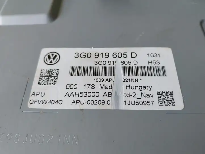 Volkswagen PASSAT B8 (2015 - ) 3G0919605D Магнитола / мультимедийная система — фото 2