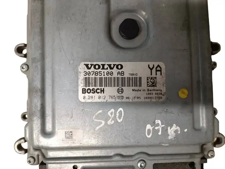 Volvo S80 (2006 - 2009) 30785100AB Блок управления двигателем (ЭБУ) — фото 2