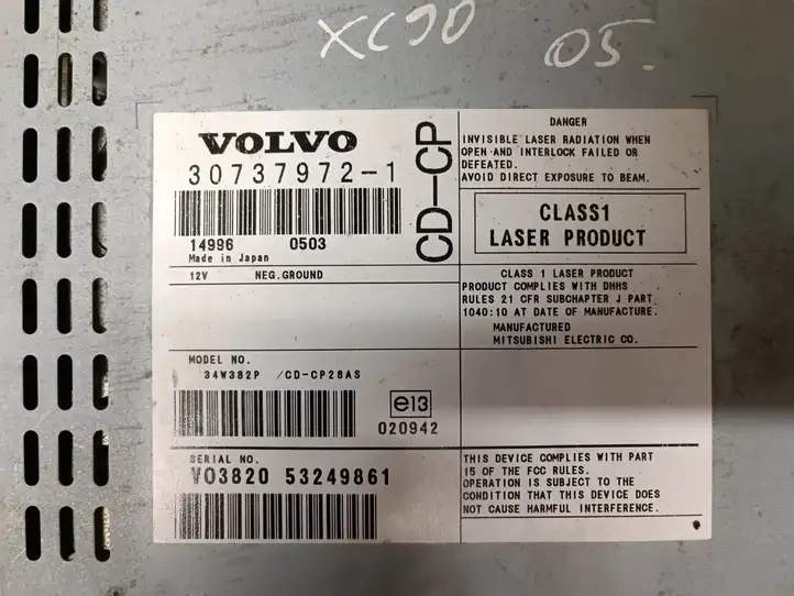 Volvo XC90 (2002 - 2006) 30737972 Магнитола / мультимедийная система — фото 2