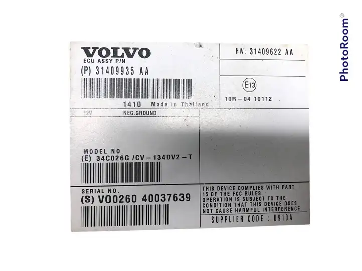 Volvo V60 (2013 - 2018) P31409935AA Усилитель звука — фото 2