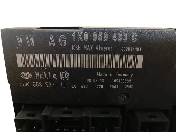 Volkswagen Touran I (2003 - 2010) 1K0959433C Модуль комфорта — фото 2