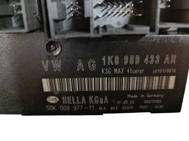 Volkswagen Touran I (2003 - 2010) 1K0959433AR Модуль комфорта — фото 2