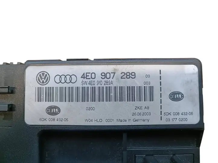 Audi A8 S8 D3 4E (2002 - 2005) 4E0907289 Модуль комфорта — фото 2