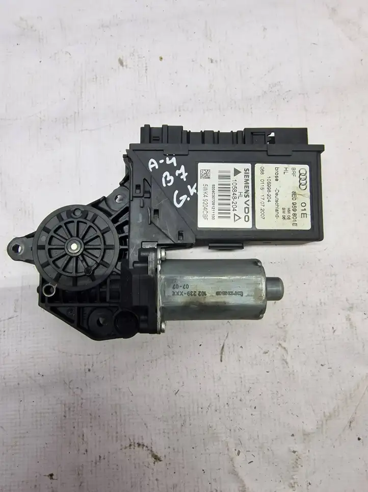 Audi A4 S4 B7 8E 8H (2004 - 2009) 8E0959801E Стеклоподъемник задней двери — фото 1
