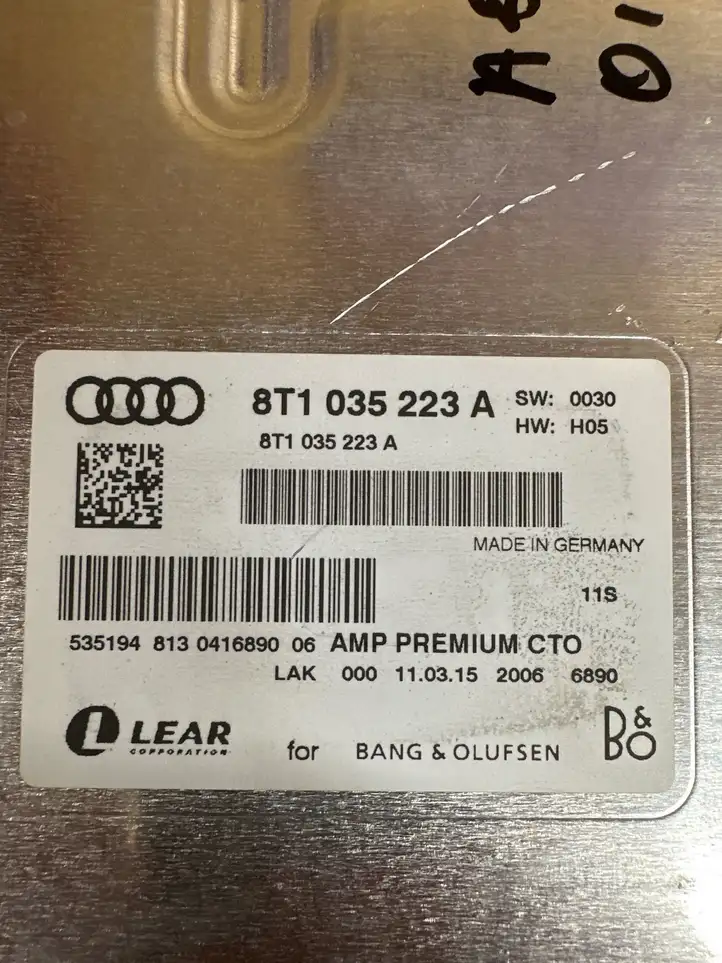 Audi A5 8T 8F (2011 - 2016) 8T1035223A Усилитель звука — фото 2