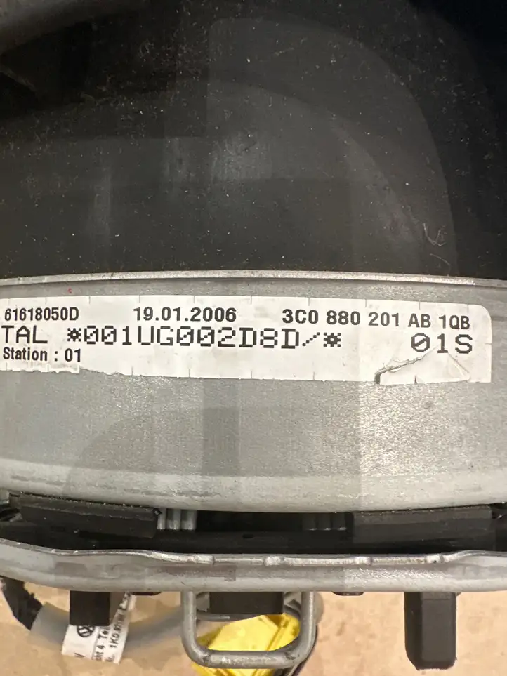 Volkswagen PASSAT B6 (2005 - 2010) 3C0880201AB Подушка безопасности руля — фото 2