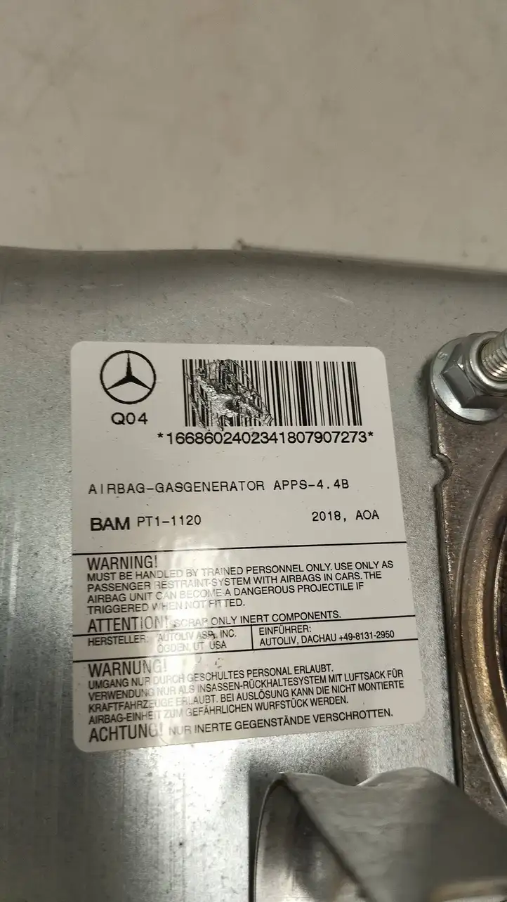 Mercedes-Benz GLE W166/C292 (2015 - 2019) A1668602402 Подушка безопасности пассажира — фото 4