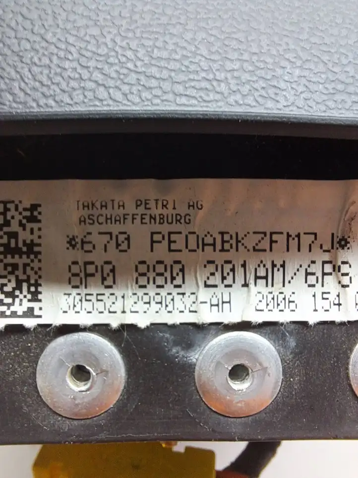 Audi A3/S3 8P (2004 - 2008) 8P0880201AM Подушка безопасности руля — фото 3