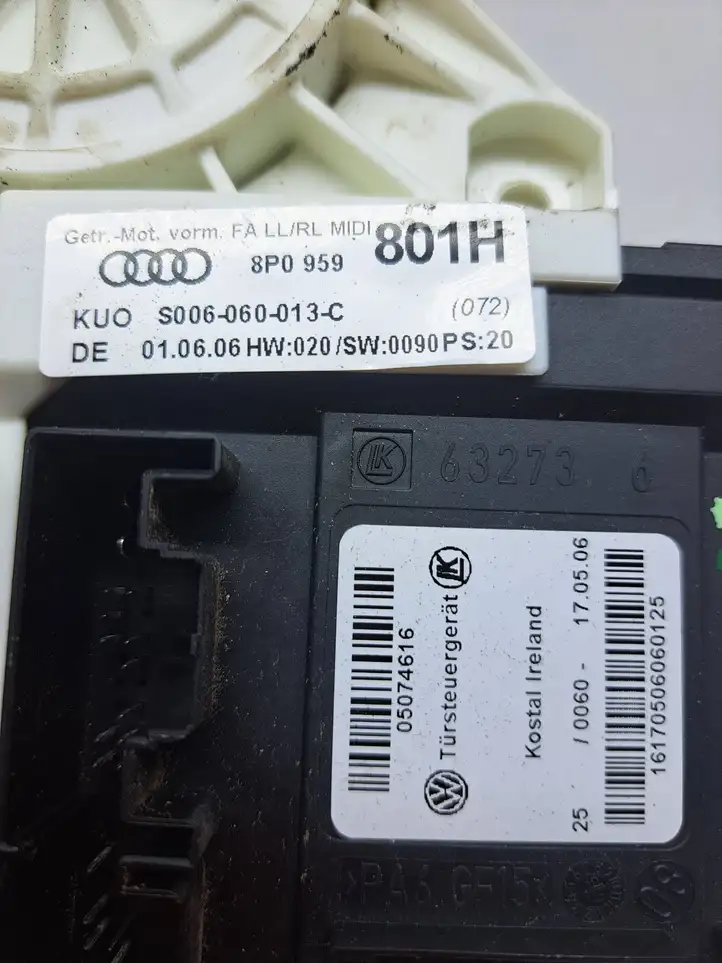 Audi A3/S3 8P (2004 - 2008) 8P0959801H Стеклоподъемник передней двери — фото 3
