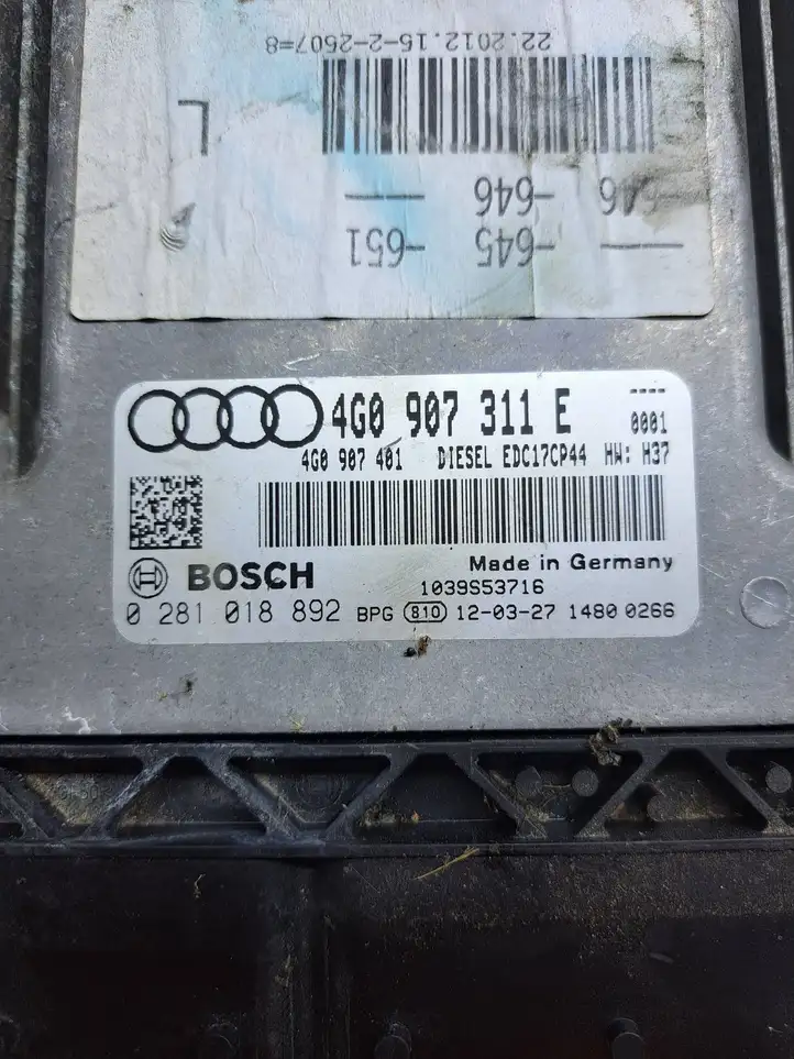 Audi A6 C7 (2011 - 2014) 4G0907311E Блок управления двигателем (ЭБУ) — фото 3