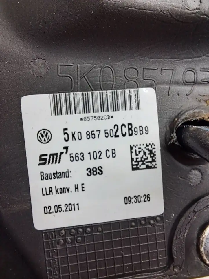 Volkswagen Golf VI (2009 - 2013) 5K0857502C Боковое зеркало с электроприводом — фото 4