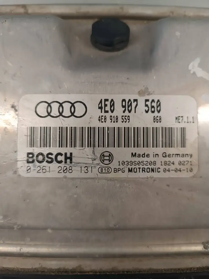 Audi A8 S8 D3 4E (2005 - 2007) 4E0907560 Блок управления двигателем (ЭБУ) — фото 4