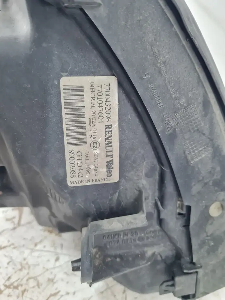 Renault Scenic I (1996 - 2003) 7700432098 Передняя фара — фото 3