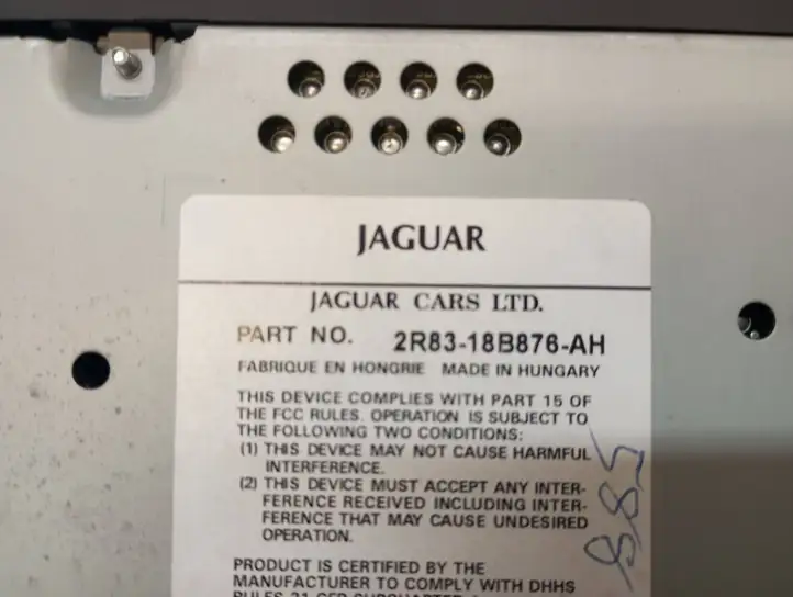 Jaguar S-Type (1999 - 2004) 2R8318B876AH Магнитола / мультимедийная система — фото 7