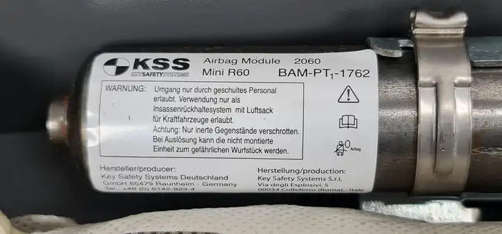 Mini Cooper Countryman R60 (2010 - 2016) 84980174607K Боковая подушка безопасности шторка — фото 5