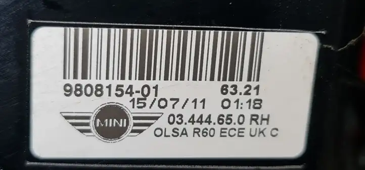 Mini Cooper Countryman R60 (2010 - 2016) 980815401 Задний фонарь в кузове — фото 3