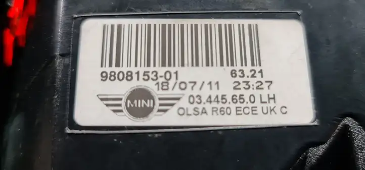 Mini Cooper Countryman R60 (2010 - 2016) 9808153 Стекло заднего фонаря — фото 3