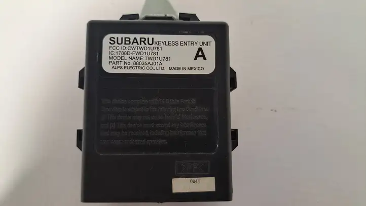 Subaru Outback (2009 - 2014) 88035AJ01A Блок бесключевого доступа — фото 5